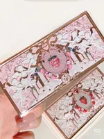 Flower Knows Strawberry Cupid Series Pearlescent Matte 7 Color Eyeshadow Face Comprehensive Tray Blush Eyeshadow Highlights 1