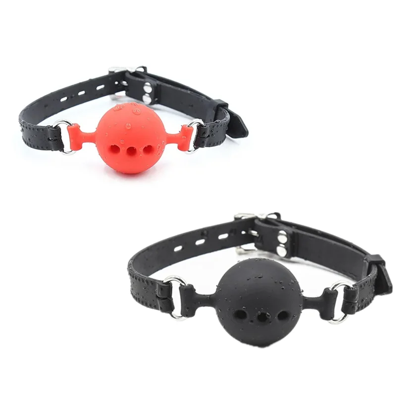 3 Sizes Soft Safety Silicone Open Mouth Gag Ball Bdsm Bondage Slave Ball Gag Erotic Sex Toys for Woman Couples Adult Sex Games sex toys
