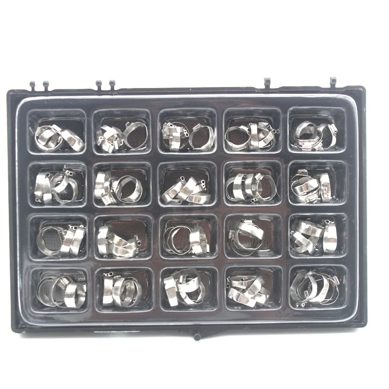 80 unids/caja bandas tubo bucal primer Molar 022 Roth/MBT ortodoncia Dental acero inoxidable 16-35 #   Стоматология U2/L1