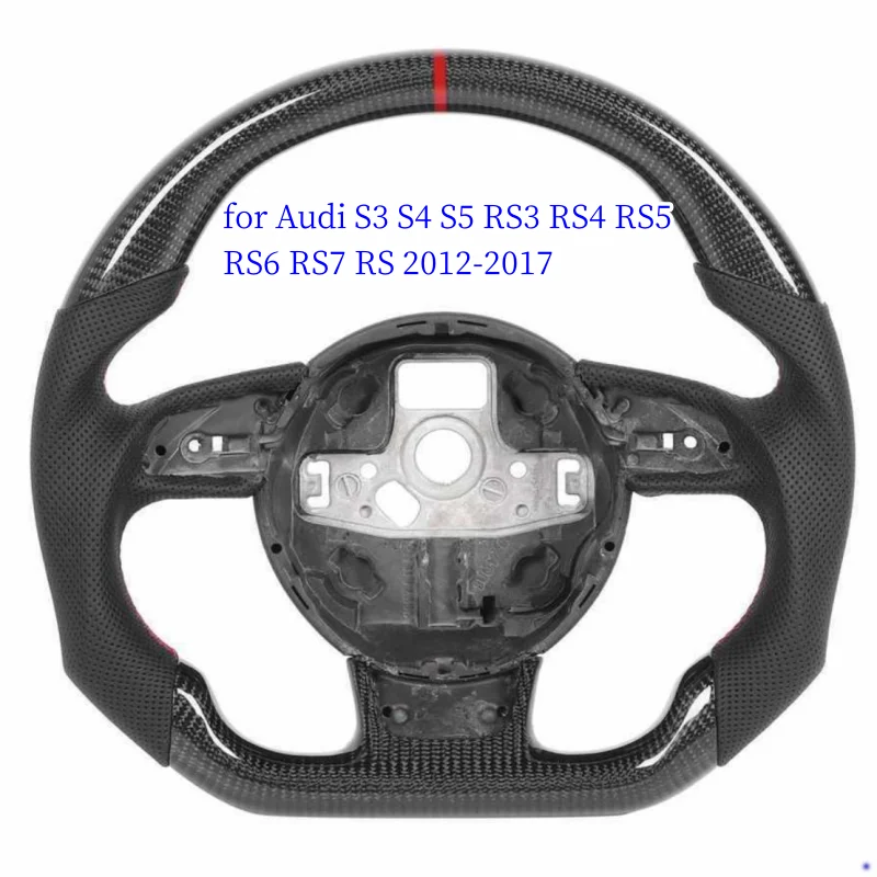 

Светодиодный рулевое колесо из углеродного волокна подходит для Audi Rs3 Rs4 Rs5 Rs6 Rs7 S3 S4 S5 2012-2016 модификация рулевого колеса автомобильные аксессуары