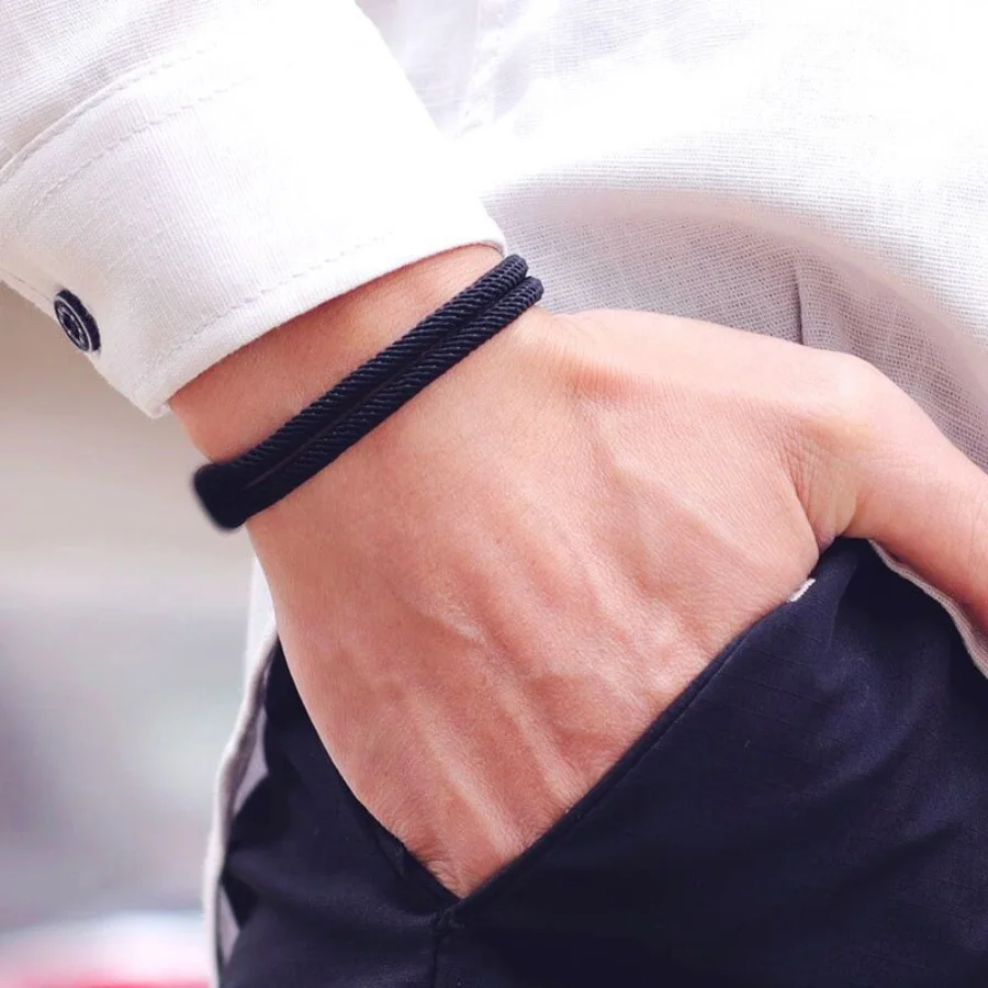 Stainless Steel Milan Cord Chain Bracelet for Men