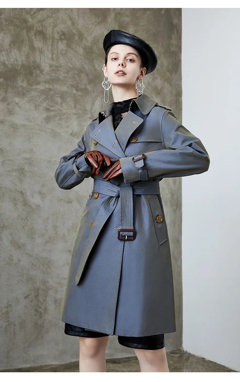 2021 Autumn Fashion Women Trench Coat With Belt Turn Down Collar  Women Fashion Trench Femme Casaco Abrigo Streetwear warmest winter coats for women