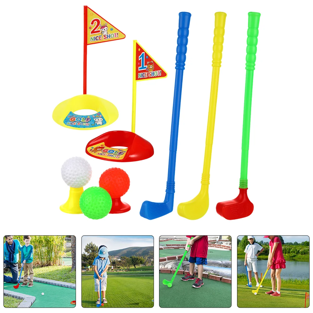 

Детский набор для гольф-клубов Tolldles, мини-игрушки для гольфа, пластиковый набор для гольфа, выдвижная Крытая газонная спортивная игрушка для раннего развития, включает в себя