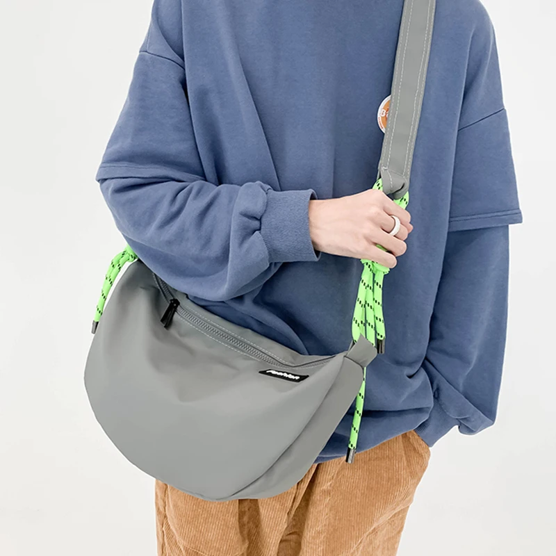 

Casua Travel Nylon Shoulder Bags for Women Simple Solid Color Crossbody Bag for Girls Fashion Designer Messenger Bag Female Sac