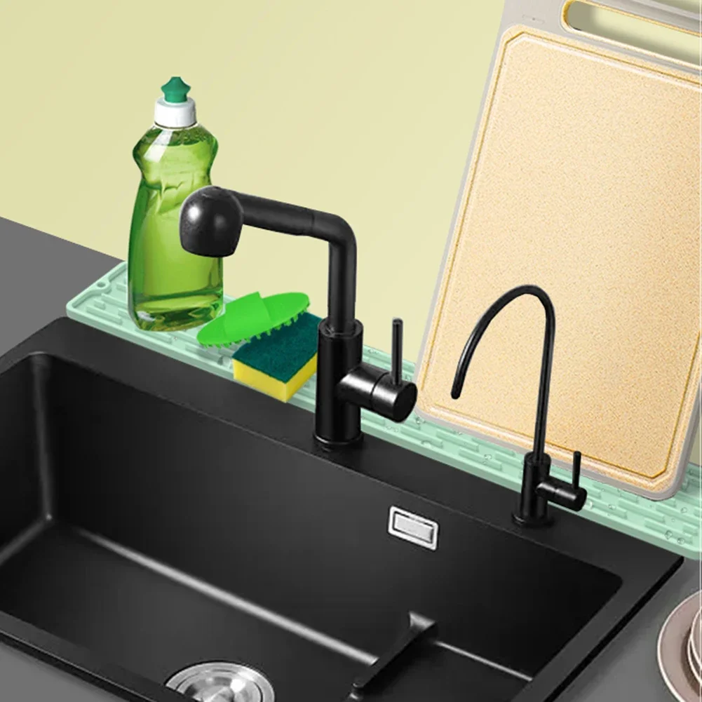 Drip Protection Pads Waterproof Cleaning Faucet Water Catcher Mat Heat-insulation kitchen faucet pad Kitchen Gadgets Home Bathroon Accessories