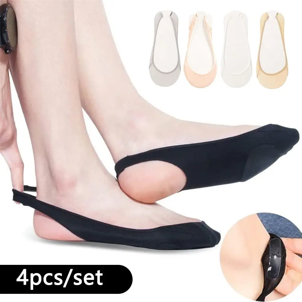 

Half-Palm Suspender for High Heels Shoes Invisible Sock Non-Slip Summer Boat Socks Invisible Boat Socks Ice Silk