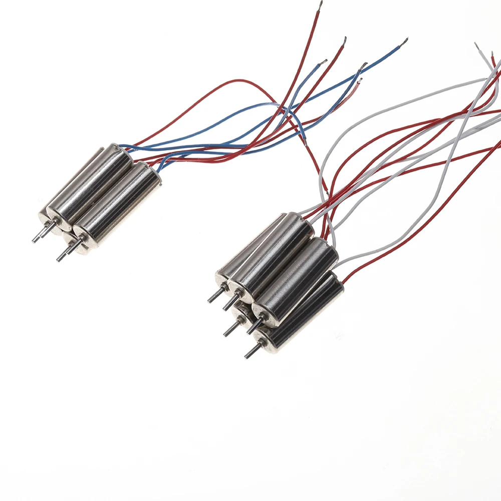 Lot de 2 Moteurs 720 Sans Noyau + Hélices 55mm pour Drone RC 3V-3.7V 47600RPM
