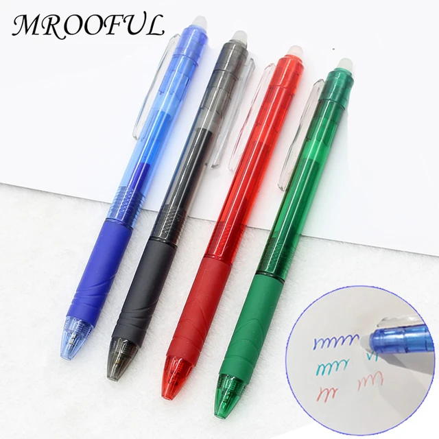 Set di penne cancellabili magiche colorate 4 colori penne Gel cancellabili  manico lavabile per cancelleria per