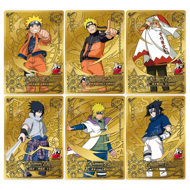 Kayou – Carte Naruto Sv Minato Obito Kakashi, Porte D'eau, Or Et Argent,  Nohara Rin, Carte De Collection Rare - Jeu Cartes De Collection - AliExpress