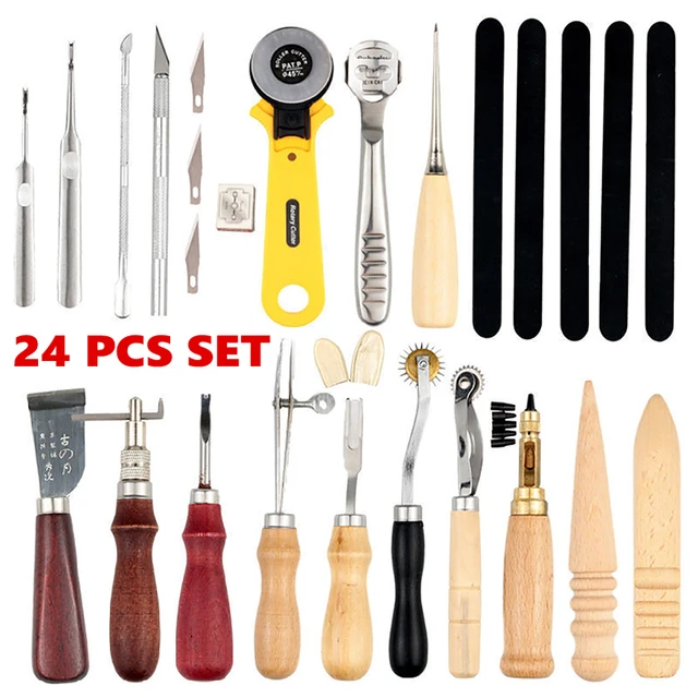 Leathercraft Tool Craft Hand Leather Sewing Set  Saddle Groover Set  Accessories - Leathercraft Tool Sets - Aliexpress