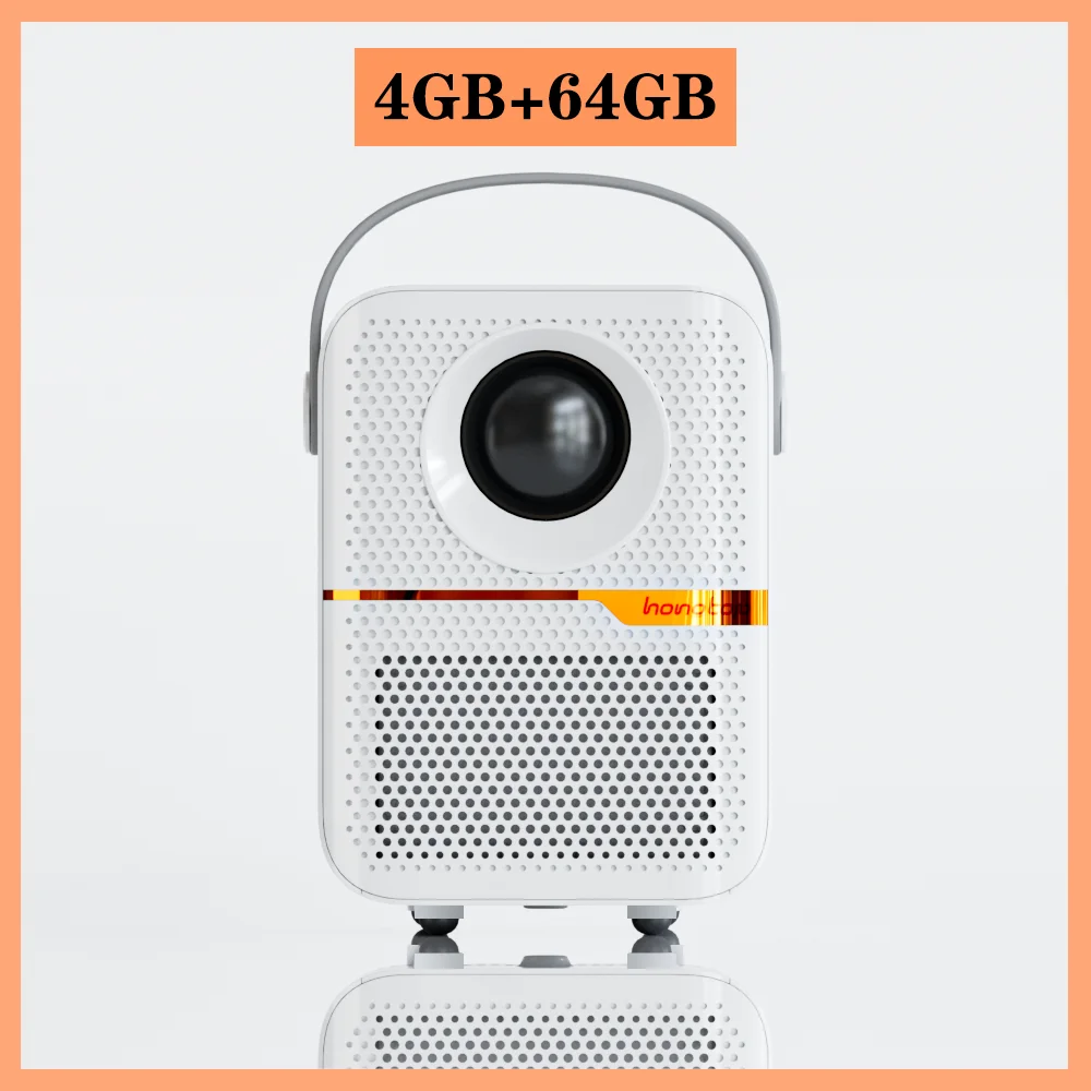 HONGTOP P10 Smart 4K Android WiFi محمول 1080P مسرح منزلي فيديو LED بلوتوث جهاز عرض صغير 4GB 64GB أندرويد 10 العارض
