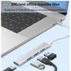 Universal 4 IN 1 USB-C HUB Aluminium Alloy High Speed Type-C Splitter Laptop PC OTG Adapter Computer For Xiaomi Accessories 5