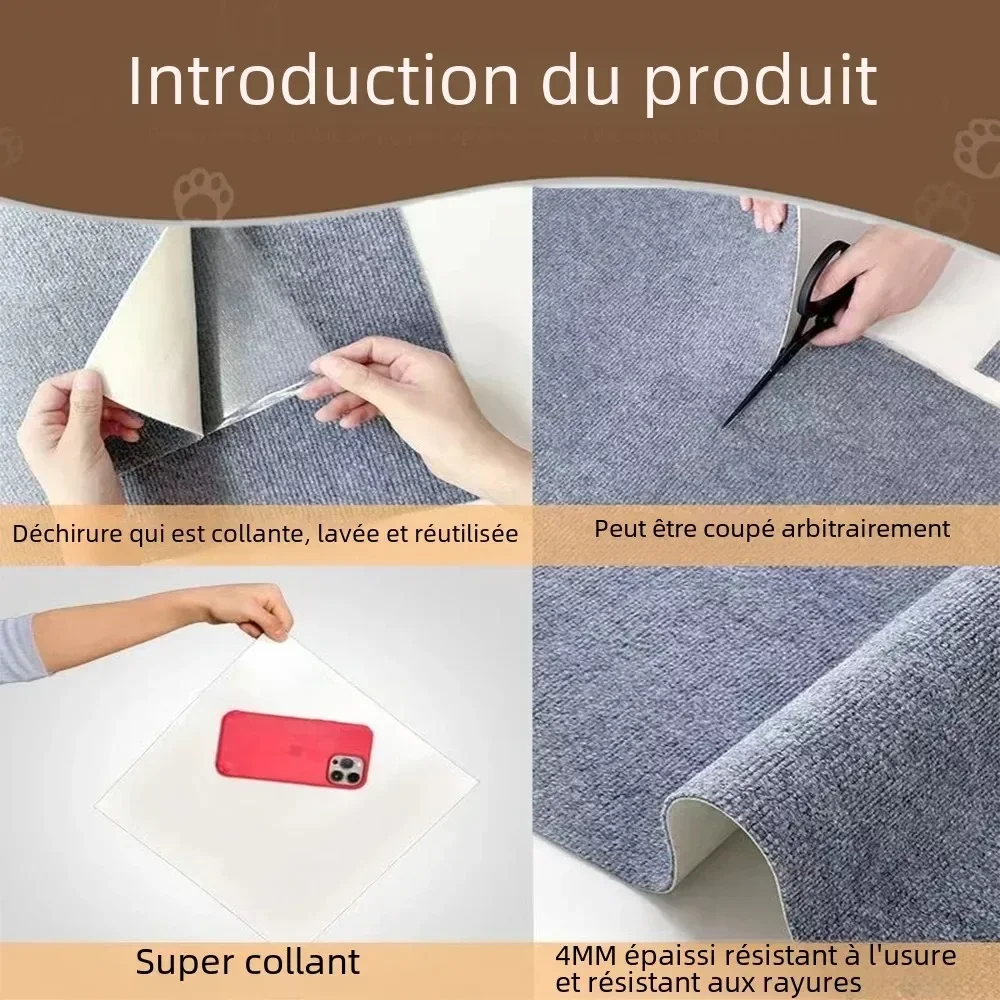 Scraper for Cats Scratching Post Supplies Cats Tree Sofa Protector Trimmed Claw Sharpener Self Adhesive Carpet Tower Accessories