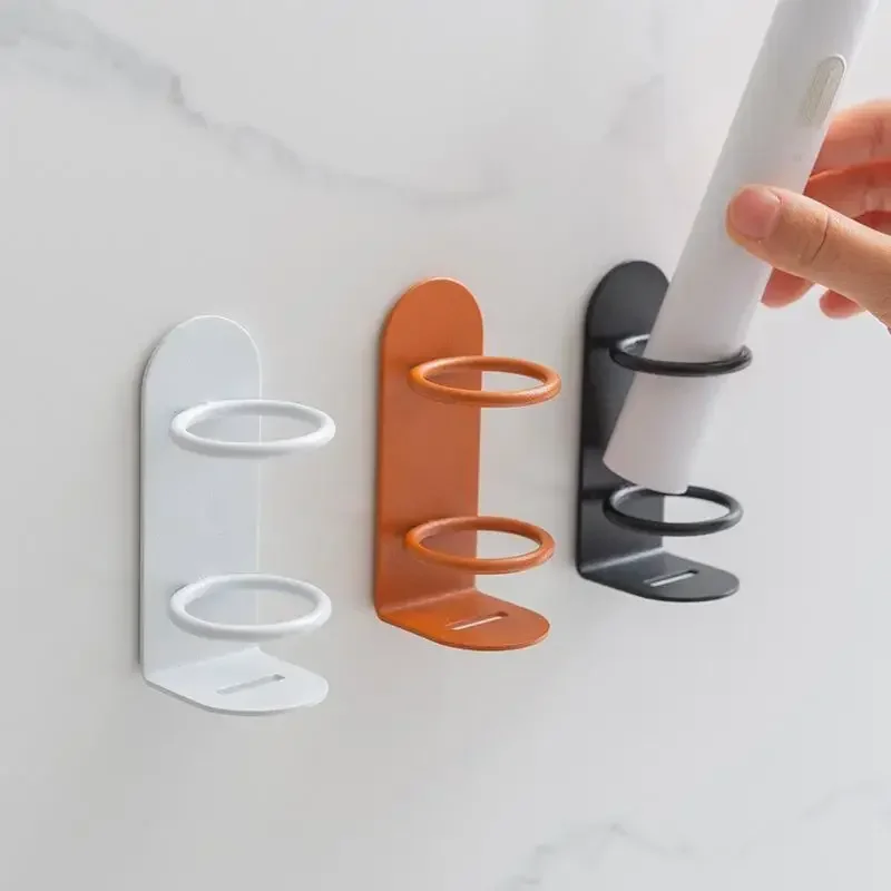 Punch-Free Razor Holder Storage Shelf Toothbrush Organizer Wall-Mounted Electric Toothbrush Holder Bathroom Product Accessories