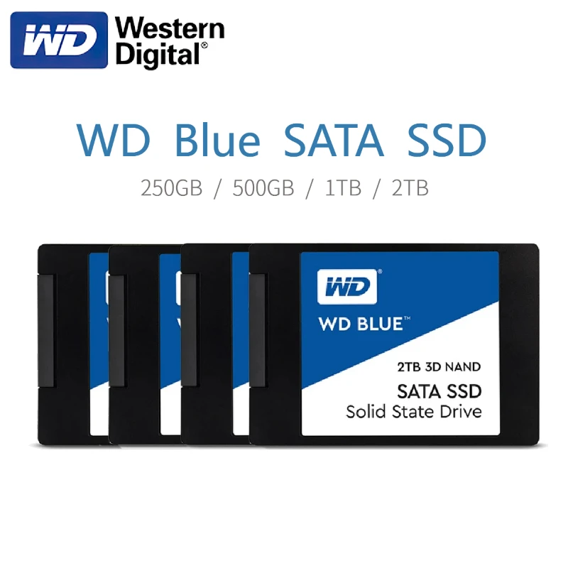 Western Digital SSD interne WD Blue NAND 3D SATA, 500Go : :  Informatique