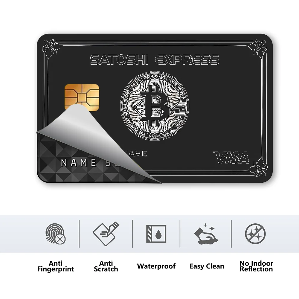 B-Bitcoin 스티커 가수 Beabadoobee Anmie 스티커 필름 스킨 커버 신용 카드 직불 은행 카드  전면-Freehip.co.kr