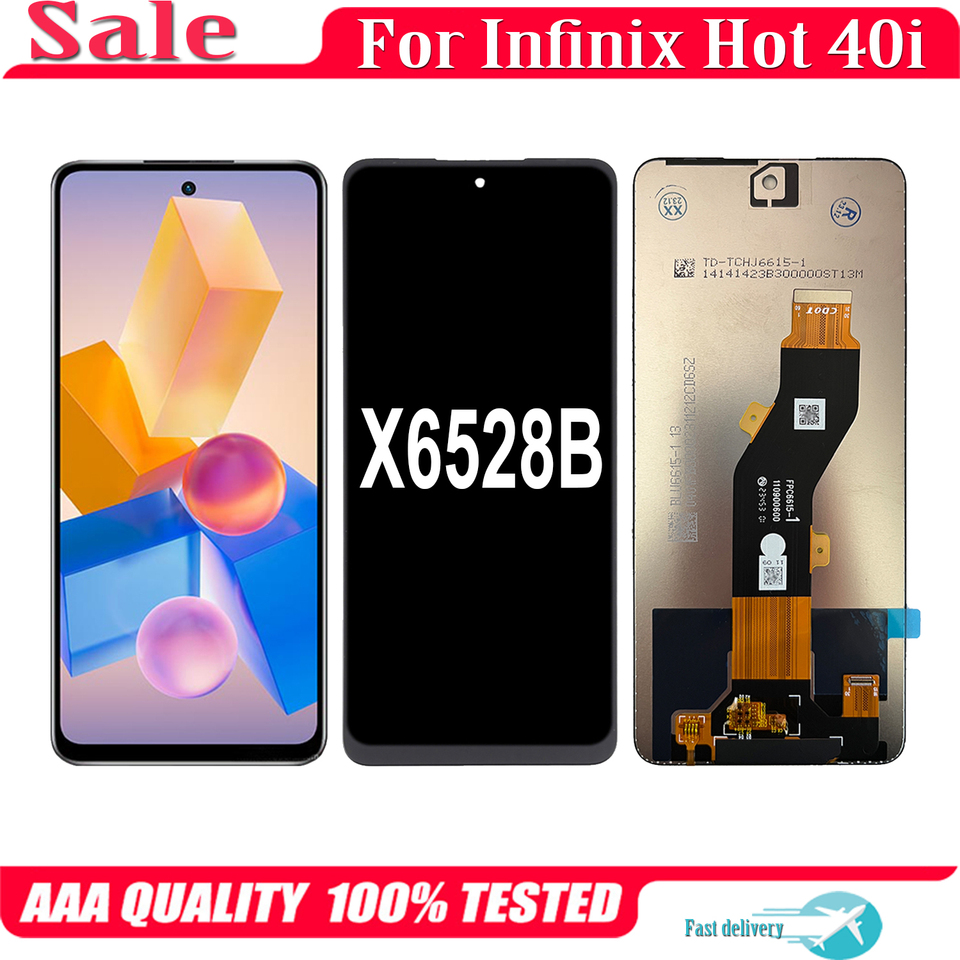 6.56'' For Infinix Hot 40i X6528B LCD Display Touch Screen Replacement Digitizer Assembly