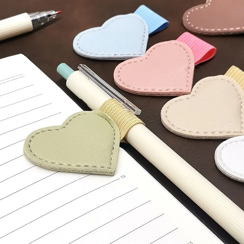 Elastic Band Pen Loop Leather Notebook Fixed Universal Pen Insert Desktop Self-adhesive Portable Strap Fixed Book Cover pen holder