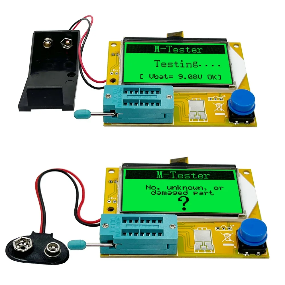 Transistor Tester LCR-T4 LCR-MF9 TC1 T7 ESR Meter Transistor Tester Diode Triode Capacitance SCR Inductance with Test Took