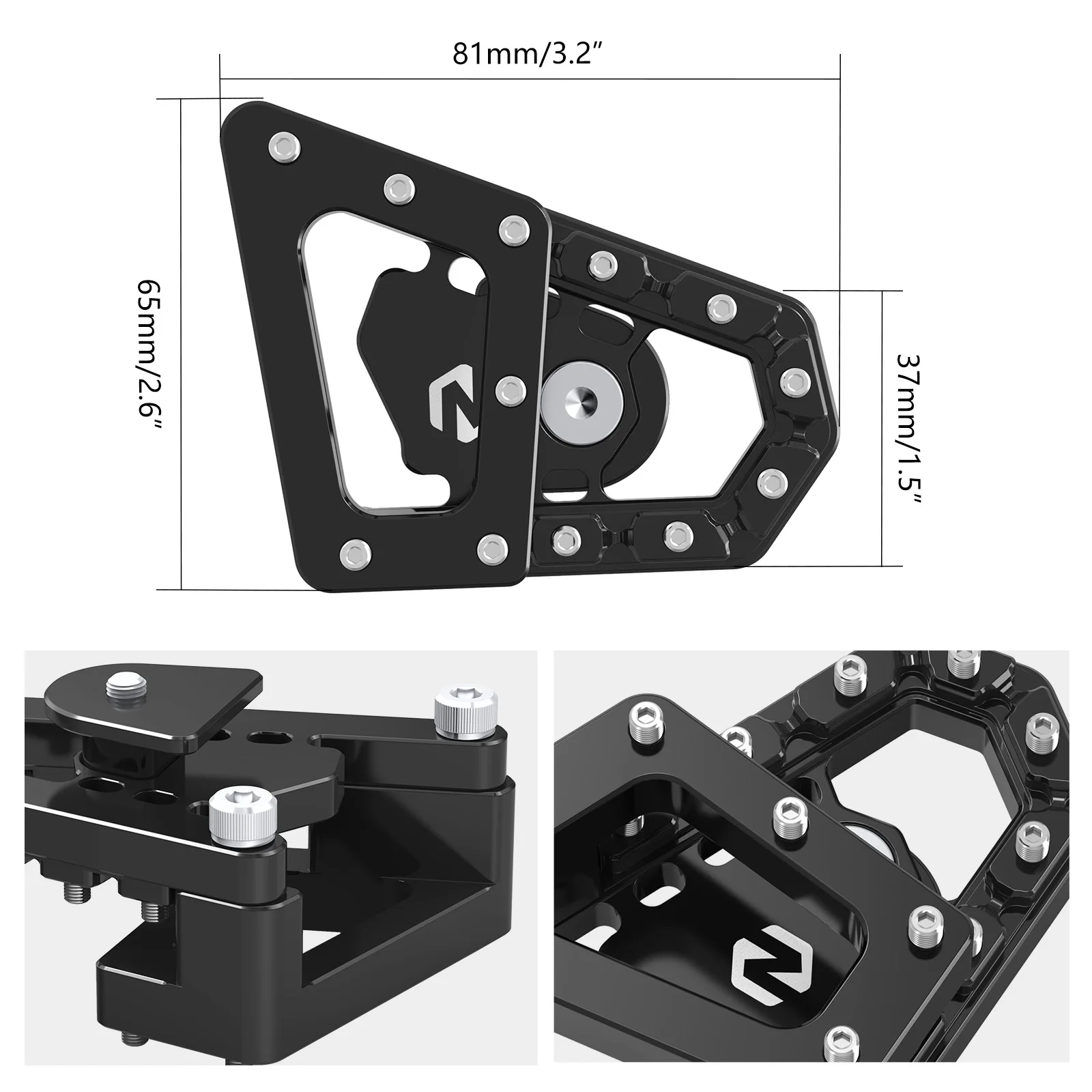 Für BMW R1250GS R1250 GS R 1250GS R1250GS 2018-2023 DualControl Hinterradbremshebel Pedal Fußrasten Fußstützen Extender – Detail 2