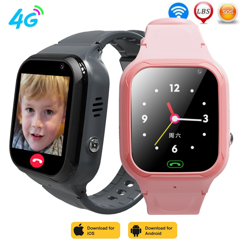  2023 New GPS Smart Watch Kids HD Camera Support 4G Sim Card Call Smartwatch Wifi GPS Positioning For IPhone/xiaomi Child Kid+box