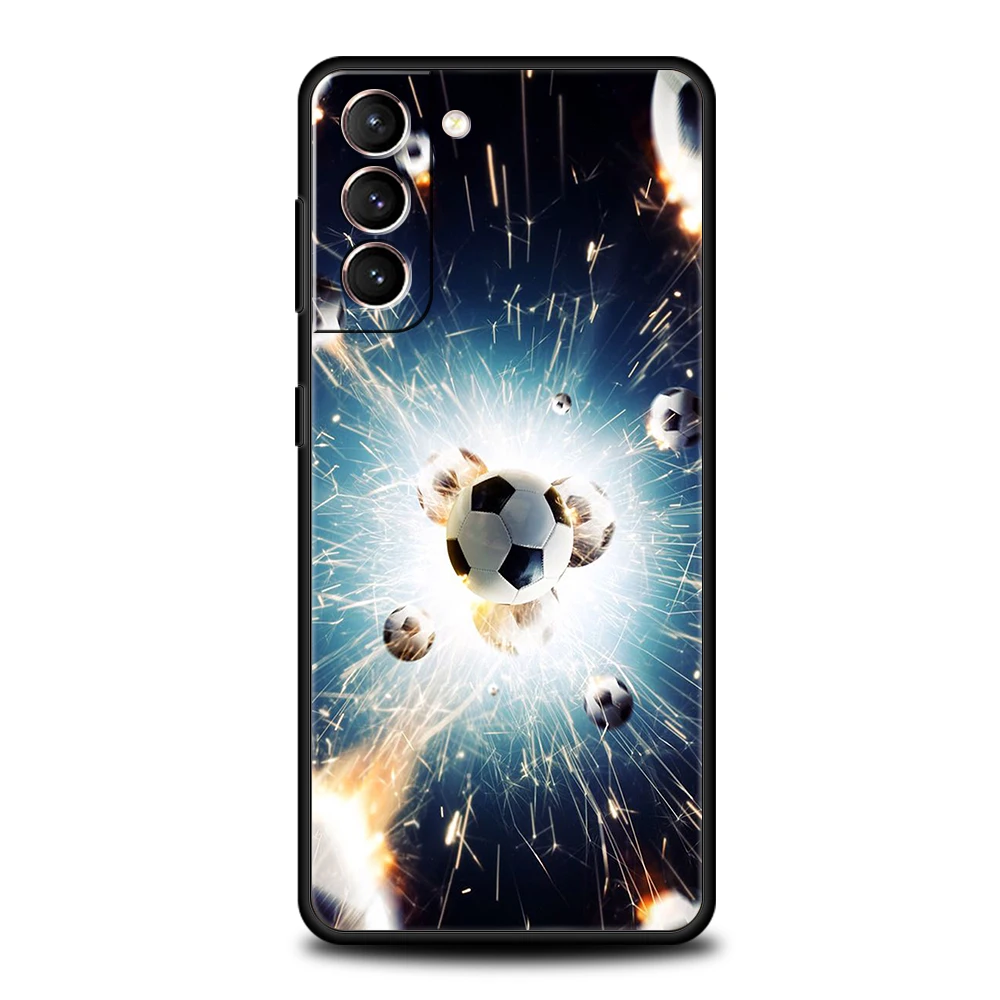 Fußball Sport Fußball Hülle für Samsung Galaxy S24 S23 S22 S20 S21 FE Ultra S24 S23 S10 S10E S9 S8 Plus 5G Silikon Handyhülle – Detail 7