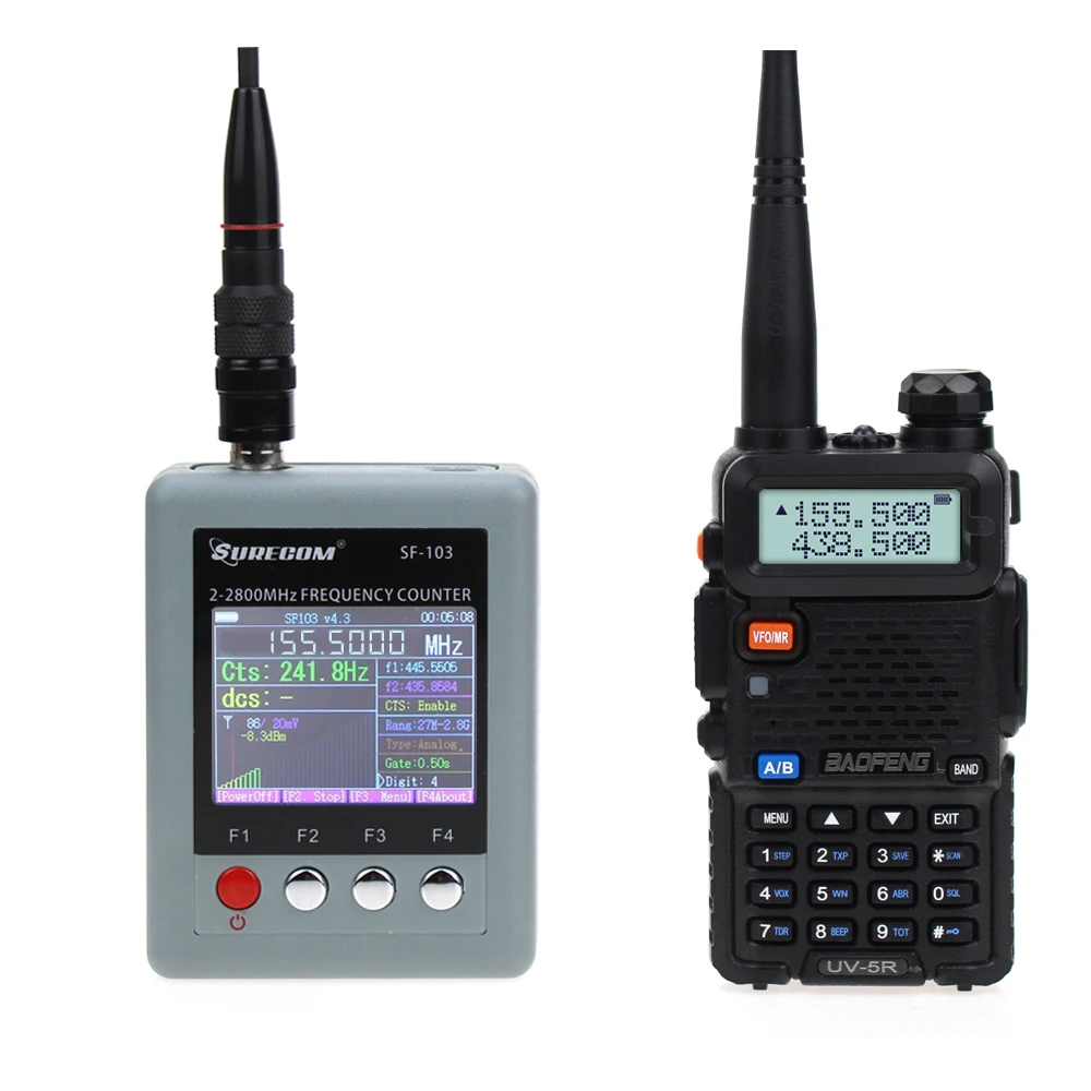 SURECOM SF-103 Walkie Talkie Frequency Meter 2Mhz-2800Mhz CTCSS/DCSS ...