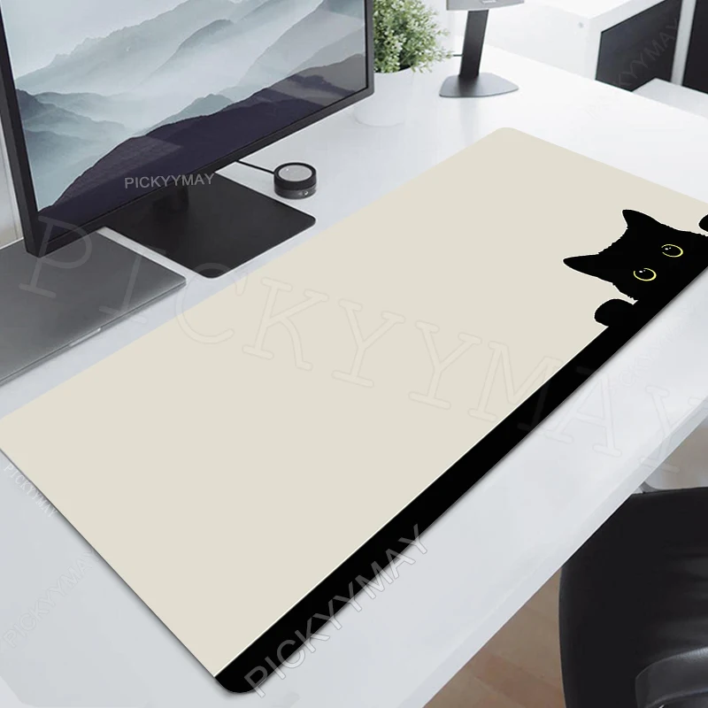 thumbnail image 1 of Alfombrillas de ratón grandes para juegos, alfombrilla bonita para ratón, alfombrilla para ratón de ordenador, alfombrilla de ratón de 90x40cm, almohadillas de escritorio de gato para teclado de PC, a, 1 of 5
