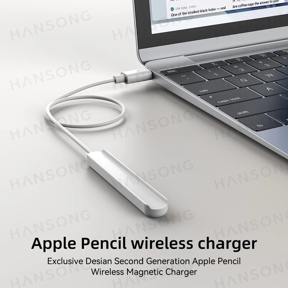 Carregador sem Fio para Apple Pencil 2ª Geração Carregamento Magnético para Ipad Acessórios Apple Pencil - Imagem 6
