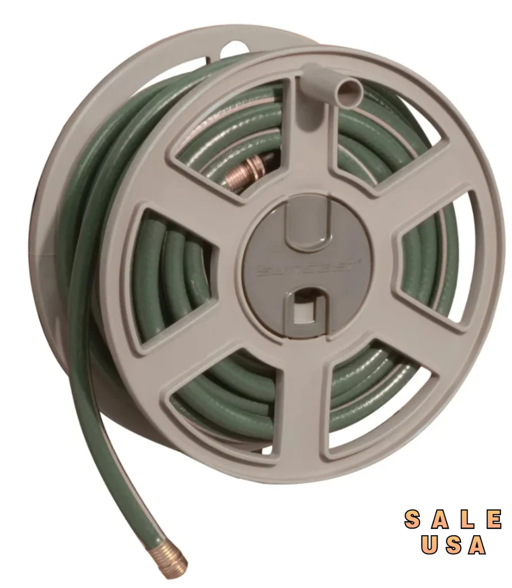 

100 Ft. Sidewinder® Mounted Resin Hose Reel Taupe | USA | NEW