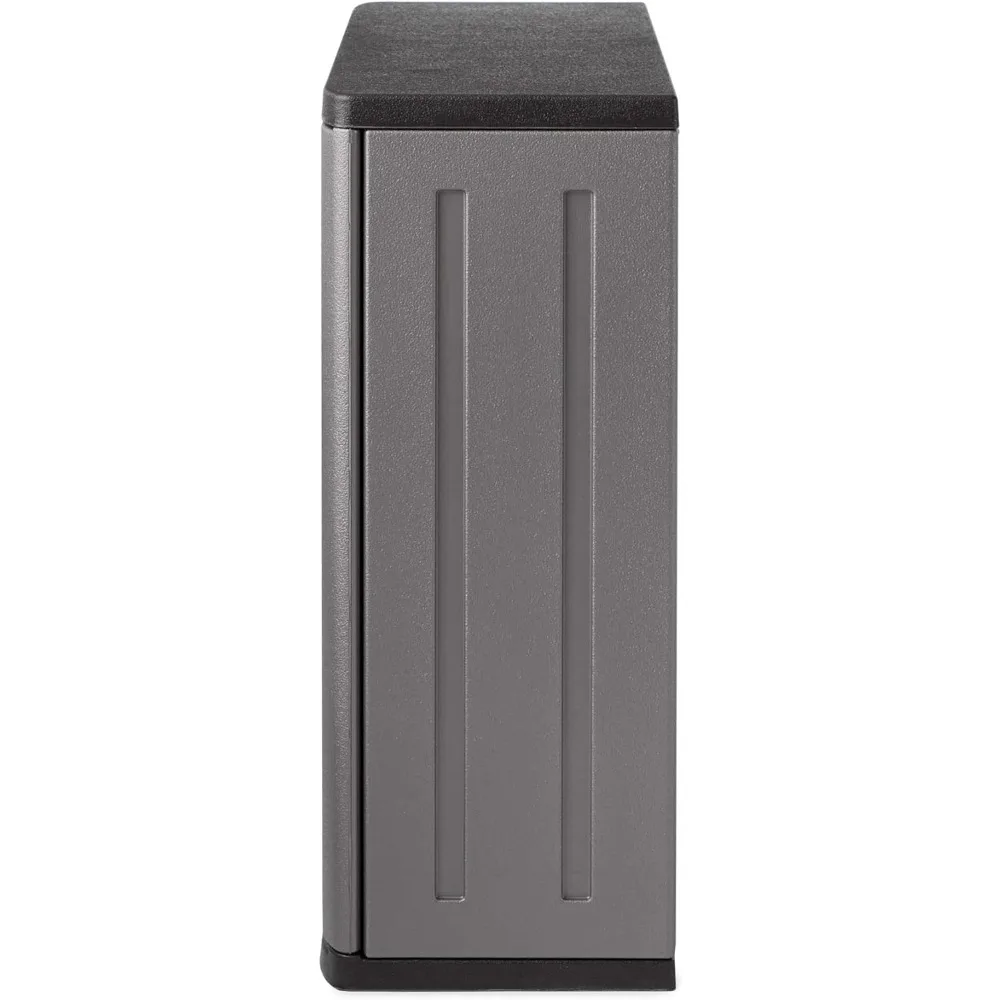 Cabinet-Resin Construction for Wall Mounted Garage Storage, 30.25" Organizer, Silver/Platinum 6