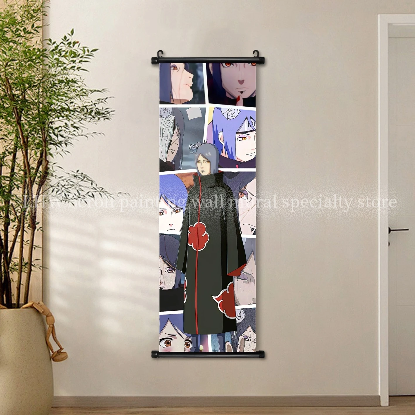 Limited Edition High-Definition Naruto Scroll Poster - AI Anime Character Oil Painting