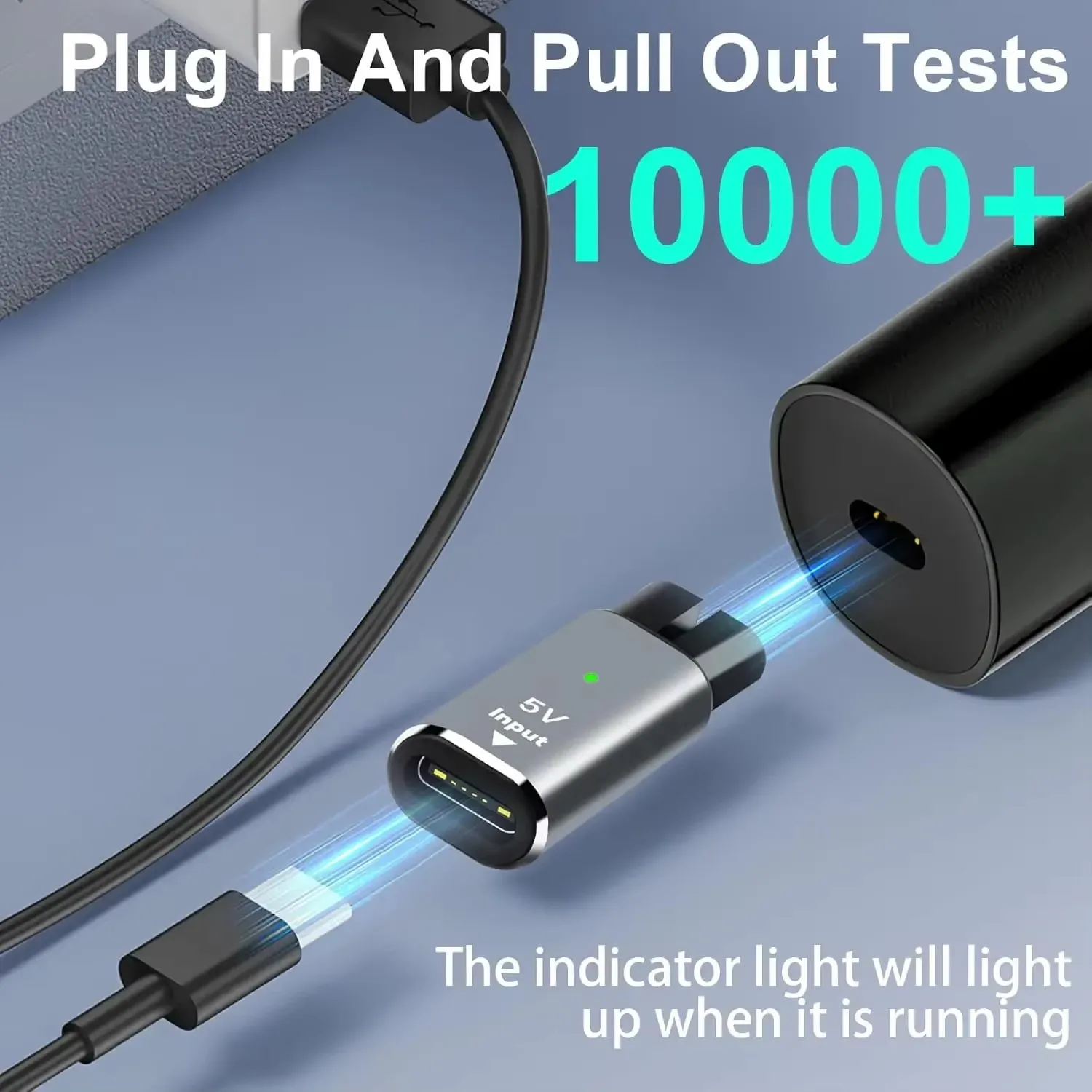 Compact USB-C Charging Adapter for Beard Trimmers and Shavers