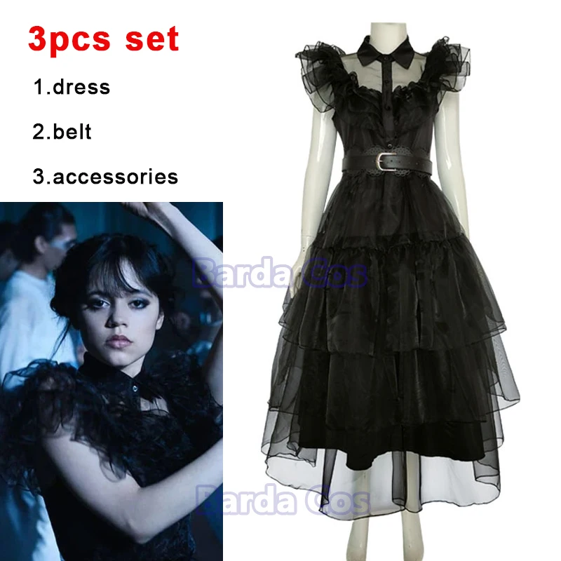 Movie Wednesday Addam Dance Dress Clothes The Addams Family Cosplay ...