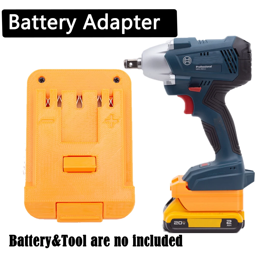 For DeWalt 18V 20V Lithium Battery Adapter Converter to for Bosch 18v Power Tools Accessories(Not include tools and battery)