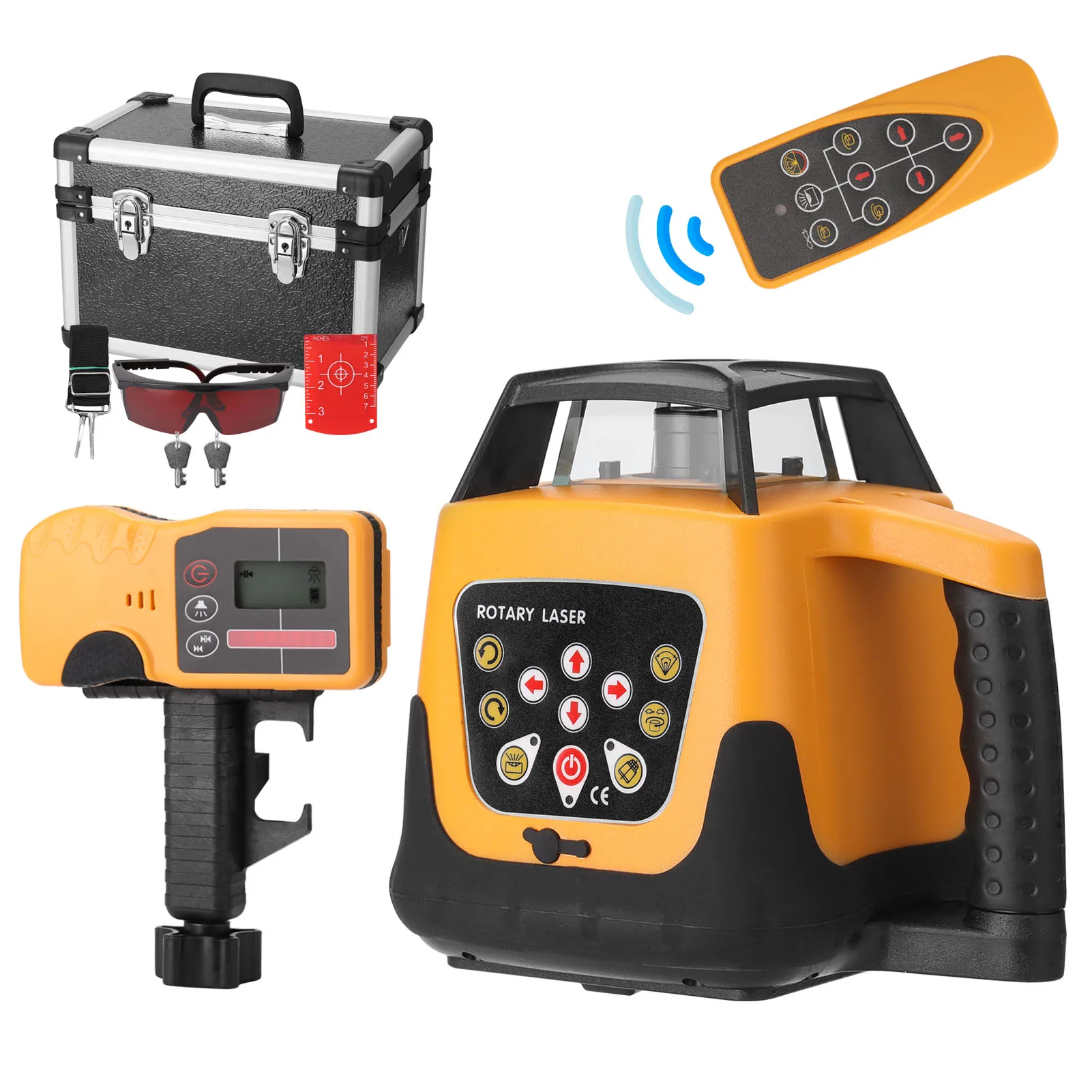 635nm Red Line Automatic Self Levelling Machine 360&deg; Speed Angle Adjustable 5 levels Laser Level 500m Measurement-Range Laser Level