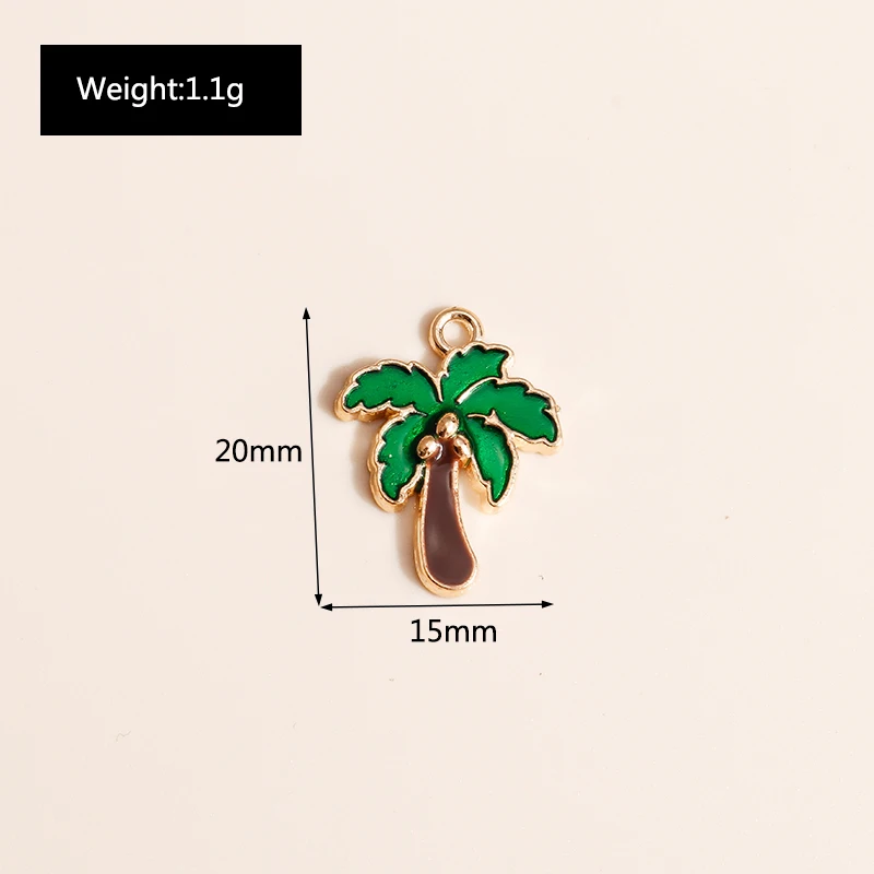 Leslie Emaille Cartoon Wüste Grüne Pflanze Kaktus Alpaka Charms Anhänger für Tropfen Ohrringe Armband DIY Schmuck Machen Zubehör – Detail 23