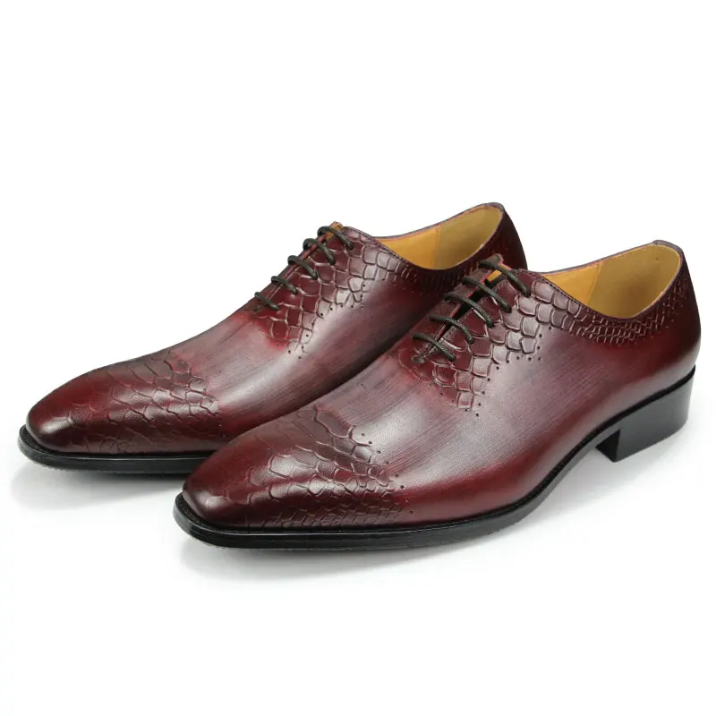 Elegant Office Genuine Cow Leather Shoes For Men Oxford Business Chaussure Luxury Fashion Design Dress Suit High Quality China