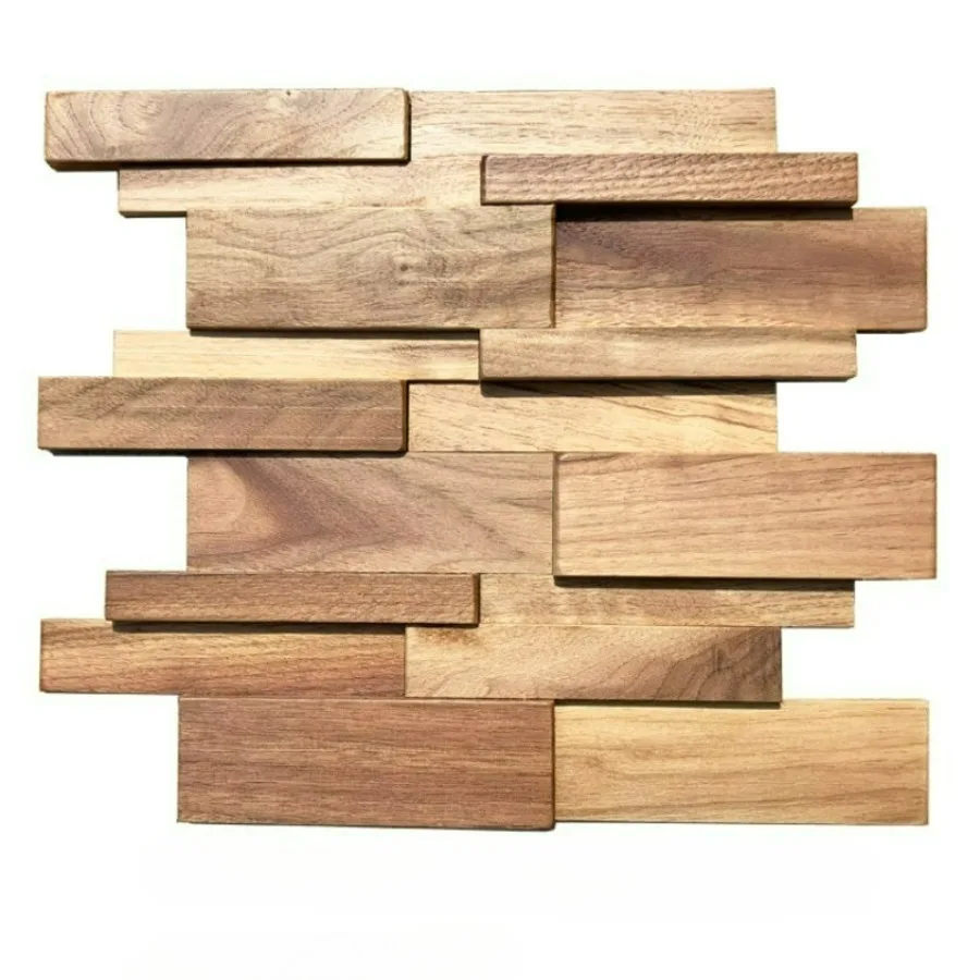 Walnut Mosaic Wall Panels 5