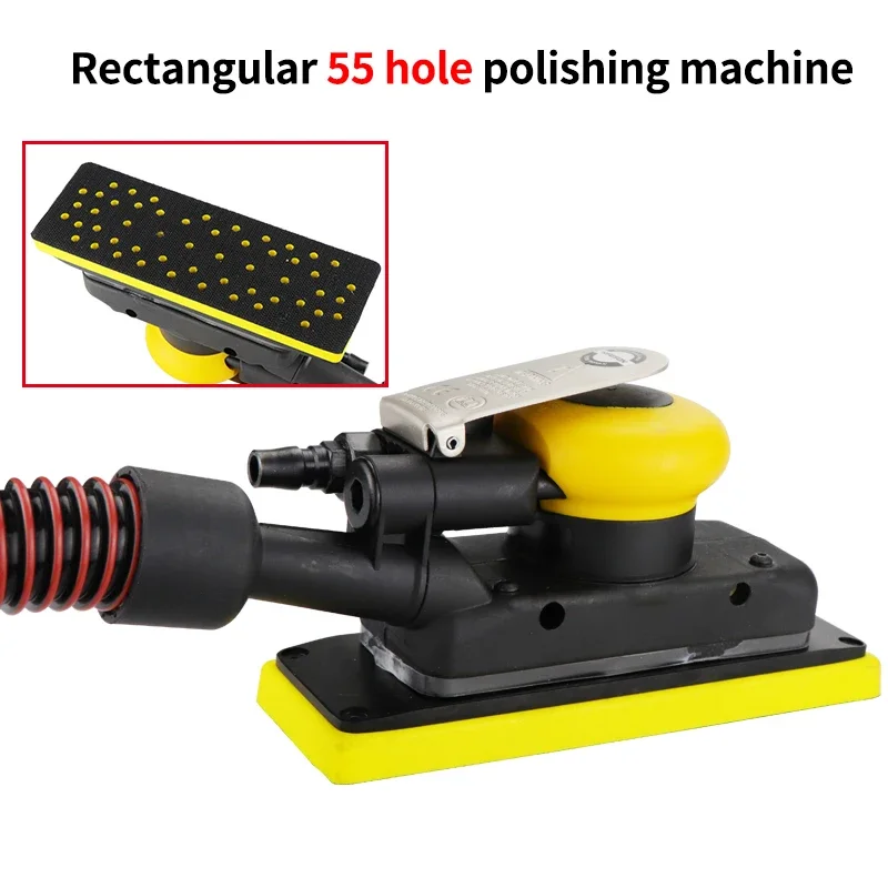 Electric Orbital Sander HIFESON Pneumatic Orbital Rectangular Sander Square Air Pad Grinder Polisher
