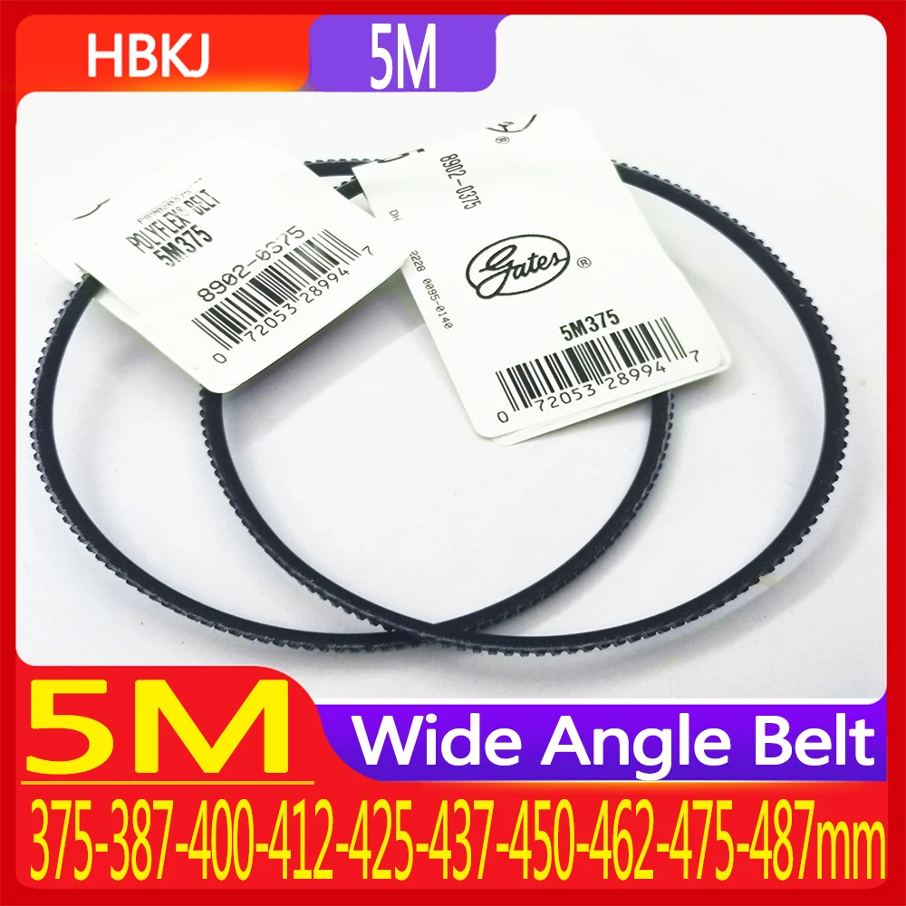 

2pcs 5M375 387 400 412 425 437 4520 462 475 487 Drive Belts Gates Polyflex Belt For Optimum