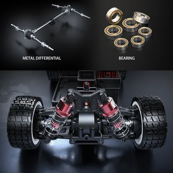 1/14 MJX 14303 Rc Drift Car 2.4G High Speed Drift Rally Truck Hyper Go Brushless 4WD Off-Road RC Cars for Adults for Kids Toys 6