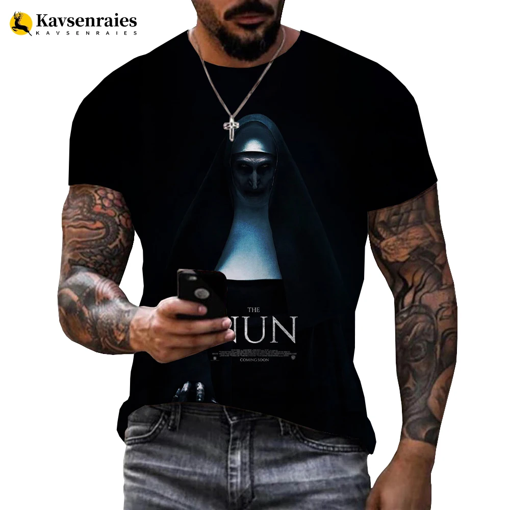 

The Nun T Shirt Men/women 3D Printed T-shirts Casual Harajuku Style Tshirt Streetwear Unisex Oversized Tops Dropshipping 6XL