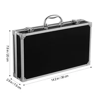 Medicine Toolbox Hard Case Large Storage Bins First Aid Aluminum Briefcase Laptop 2