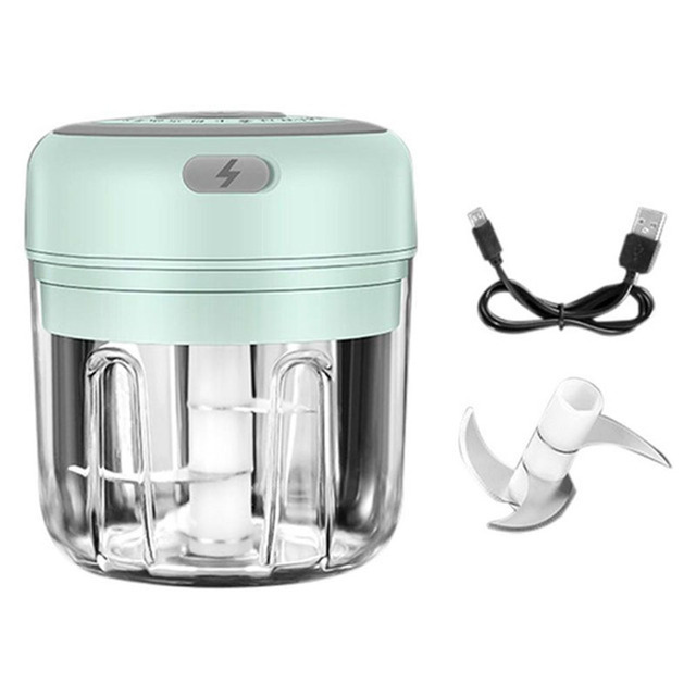 Electric Garlic Masher Mini Chopper Vegetable Chili Meat Ginger Masher Machine USB Charging Blenders Kitchen Gadgets