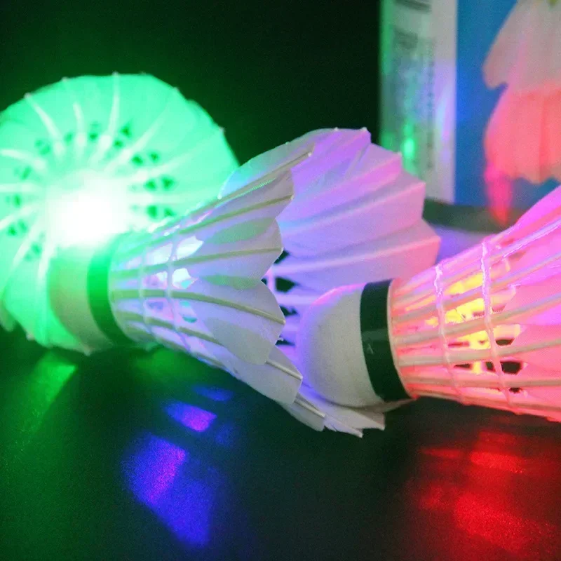 1/3/5pcs Lighting Badminton Dark Night Colorful LED Lighting Sport Badminton Light Spot Shuttlecock badminton shuttlecock