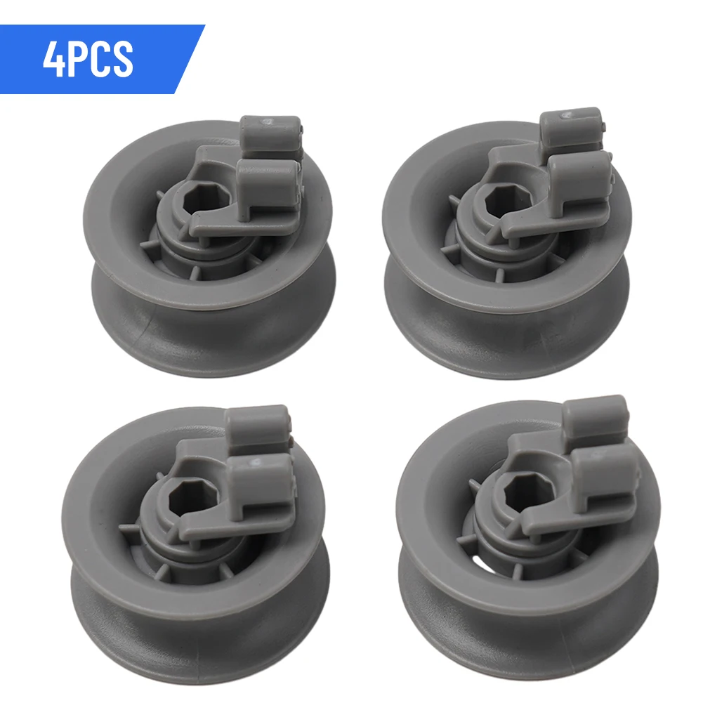 4pcs Basket Roll Resistant Upper Basket Wheels For Dishwasher Top Basket For Bosch For Siemens 611666 For Neff For Dishwashers