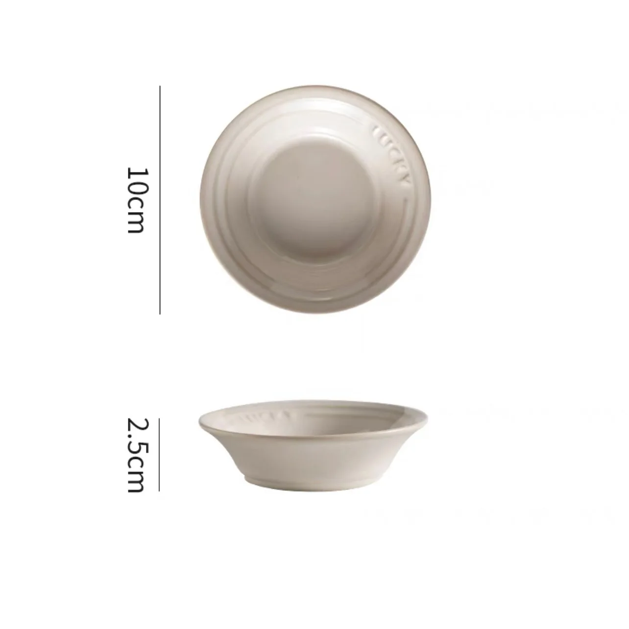 Ceramic Dish French Ceramic Small Plate Creative Family Restaurant Soy Sauce Vinegar Mustard Seasoning Solid Color Kitchen Tools