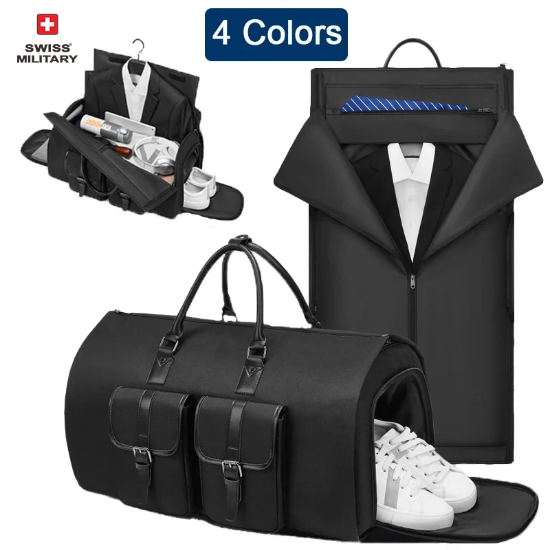 swiss-new-men's-business-garment-bags-waterproof-multifunctional-casual-handbag-crossbody-gym-travel-suit-storage-bag-shoulder