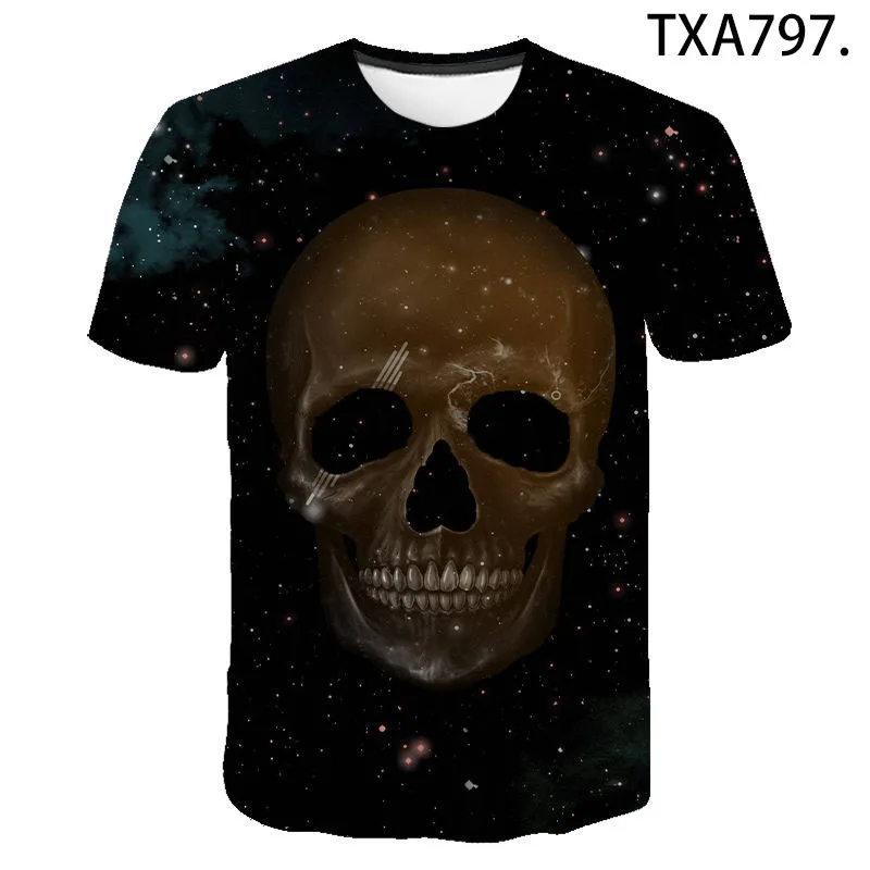 

2020 Skull New Summer 3D T shirt Men Women Children Casual Fashion Streetwear Boy Girl Kids Printed T-shirt Cool Tops Tee